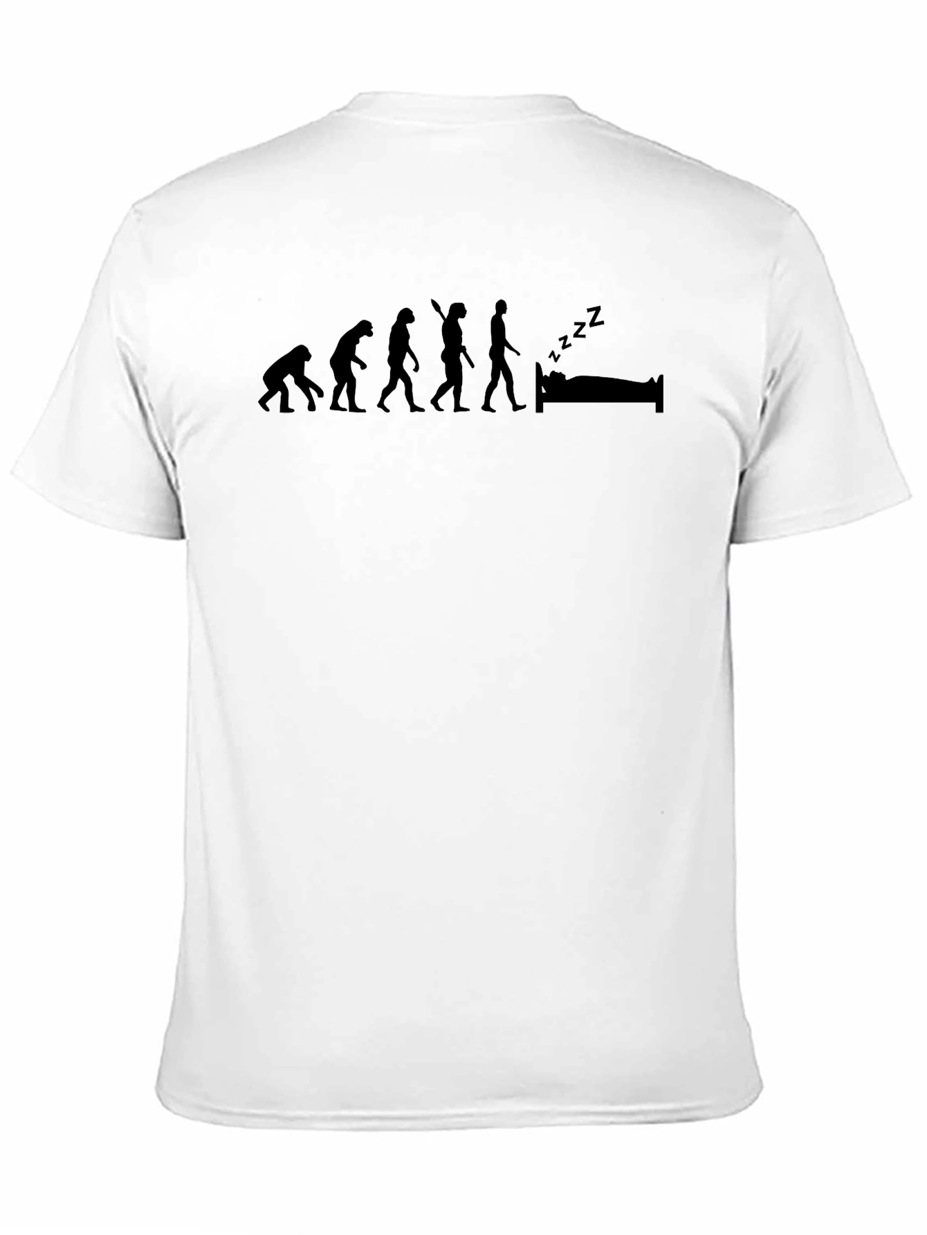 Evolution to Sleep T-Shirt - Humorous & Comfy!