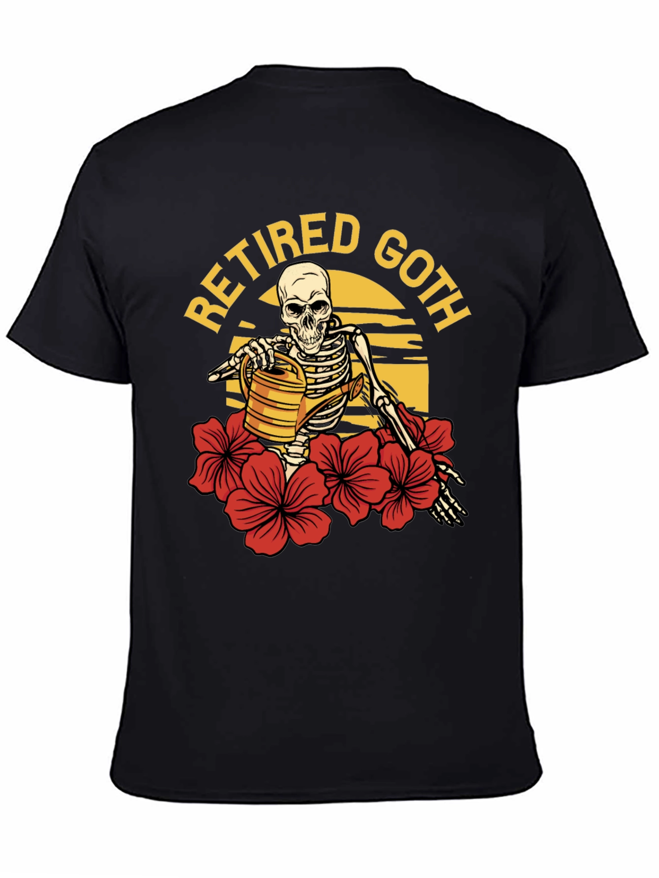 Retired Goth Skeleton Gardener T-Shirt