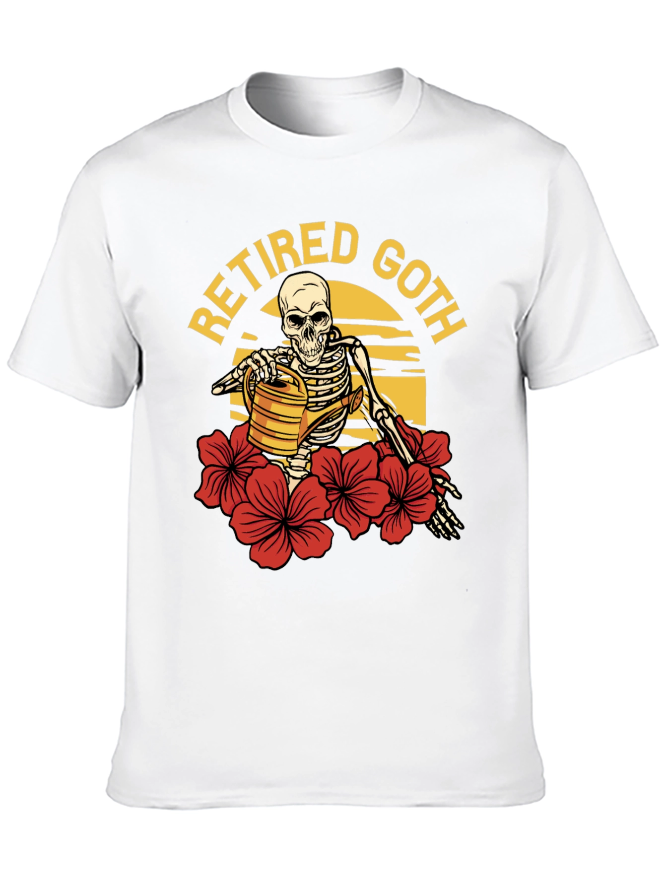 Retired Goth Skeleton Gardener T-Shirt