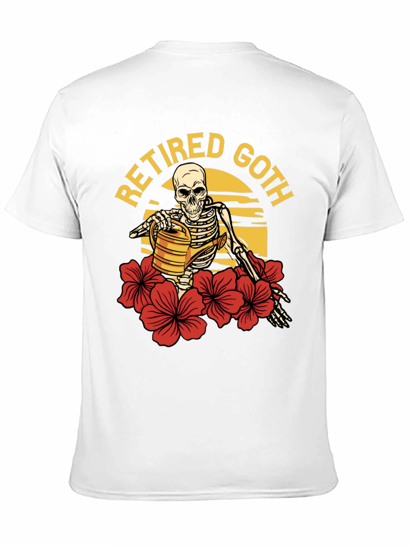 Retired Goth Skeleton Gardener T-Shirt