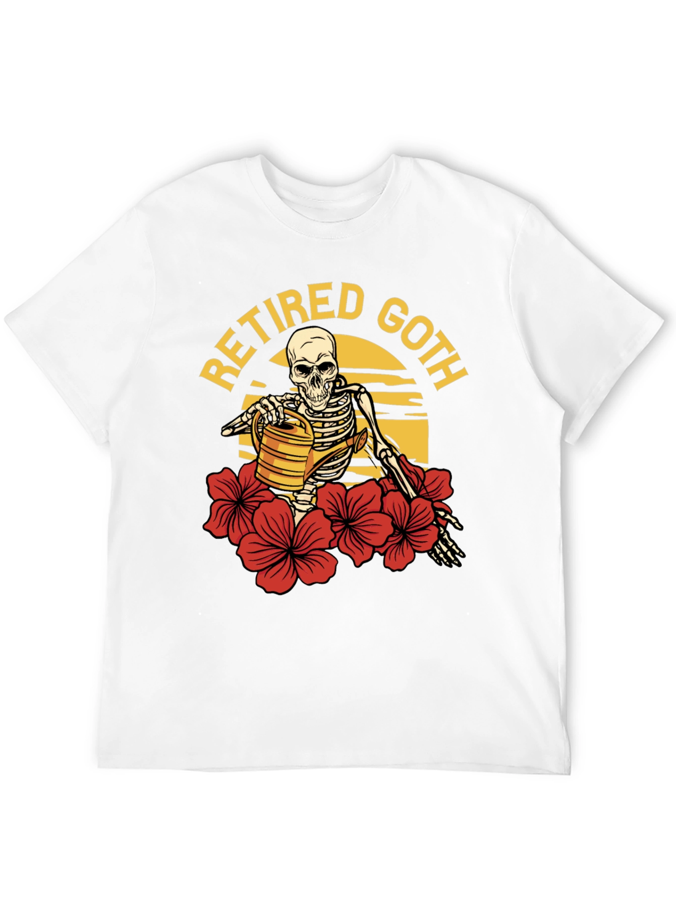 Retired Goth Skeleton Gardener T-Shirt