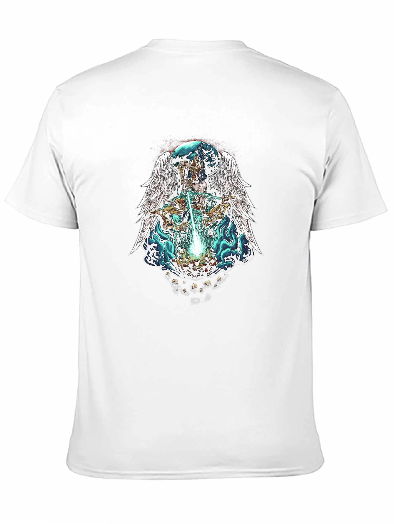 Angelic Warrior Graphic Tee - Black