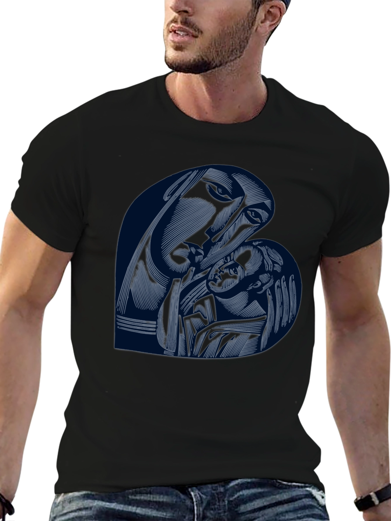Madonna and Child Graphic T-Shirt