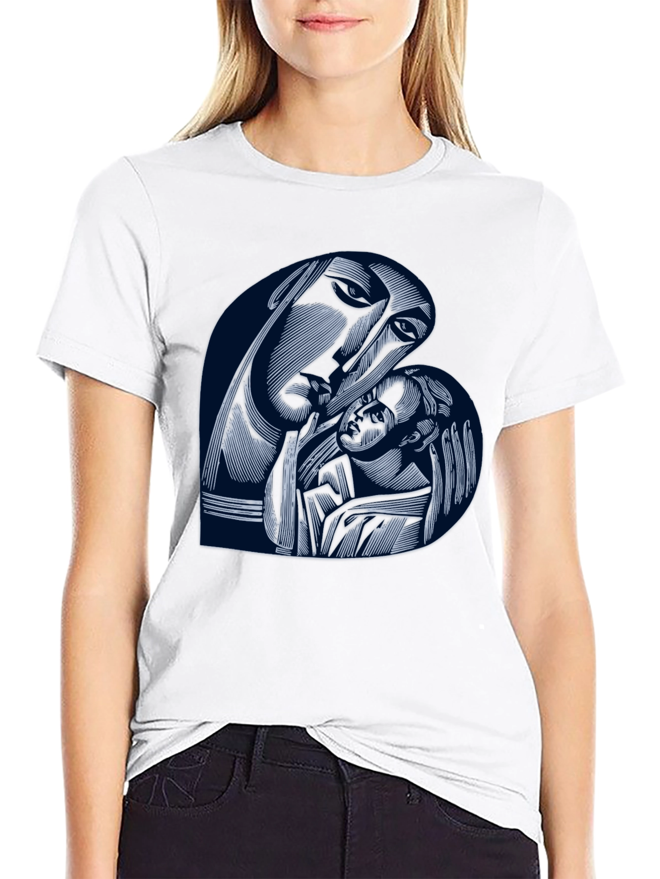 Madonna and Child Graphic T-Shirt