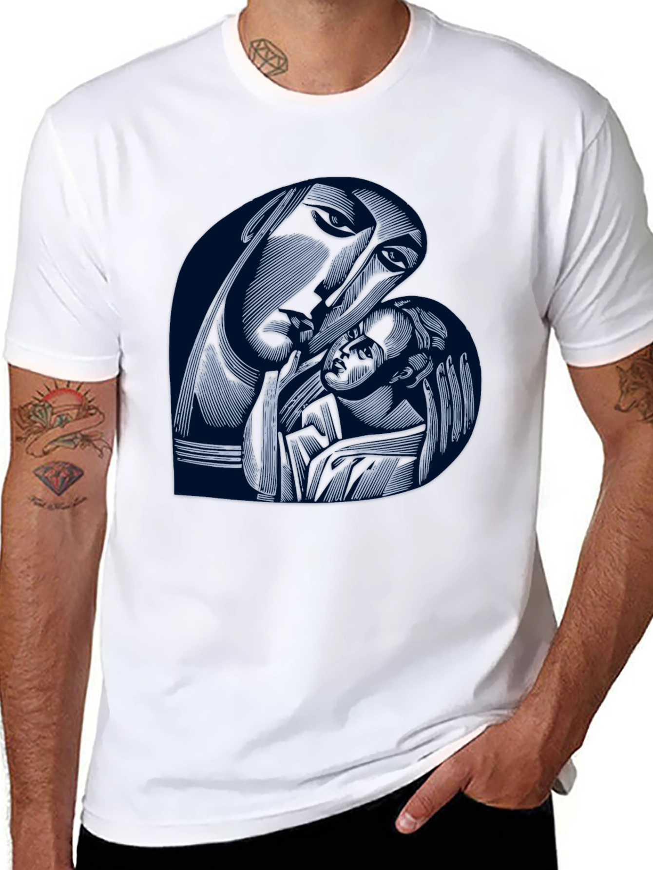 Madonna and Child Graphic T-Shirt