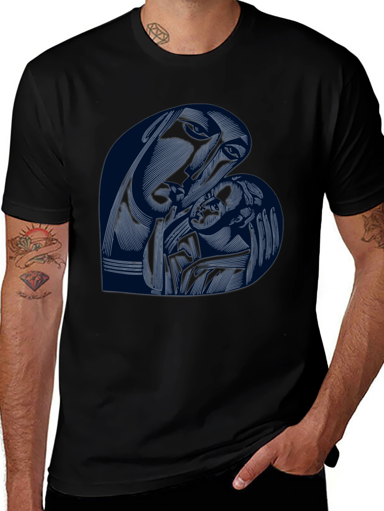 Madonna and Child Graphic T-Shirt