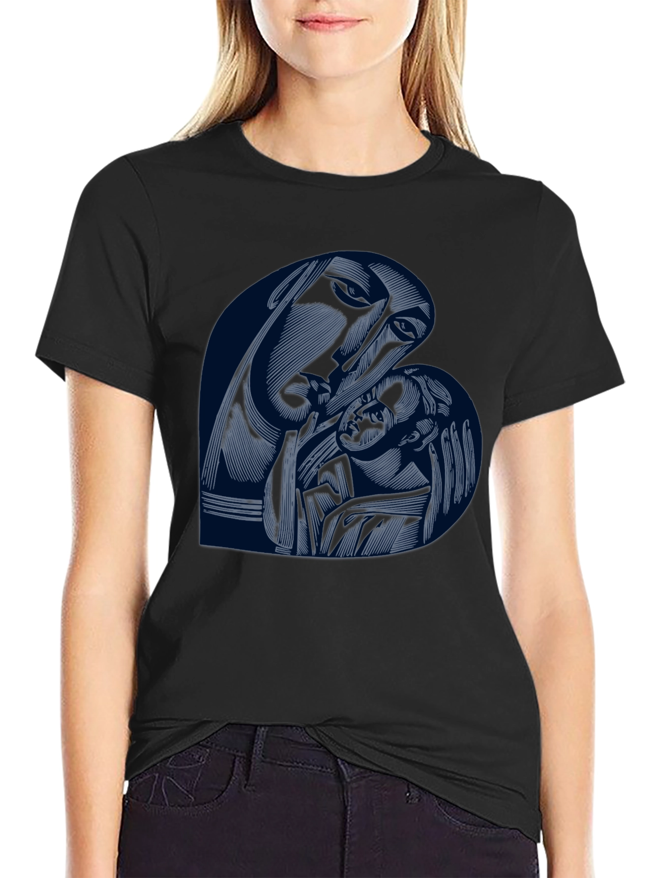 Madonna and Child Graphic T-Shirt