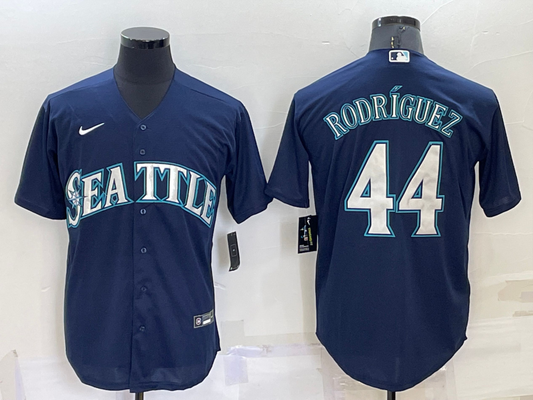 Men's Seattle Mariners Julio Rodriguez #44 Navy Replica Baseball Jerseys