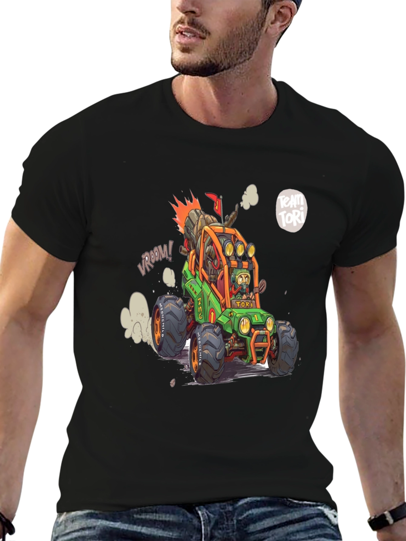 Cartoon Race Car T-Shirt