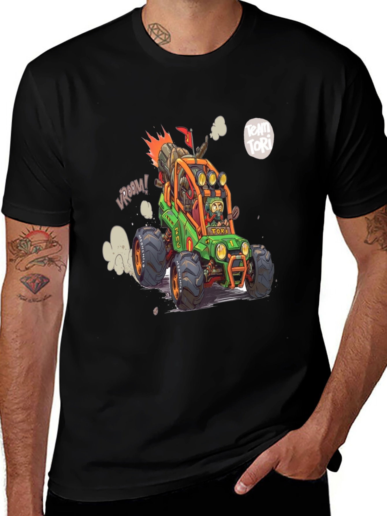 Cartoon Race Car T-Shirt