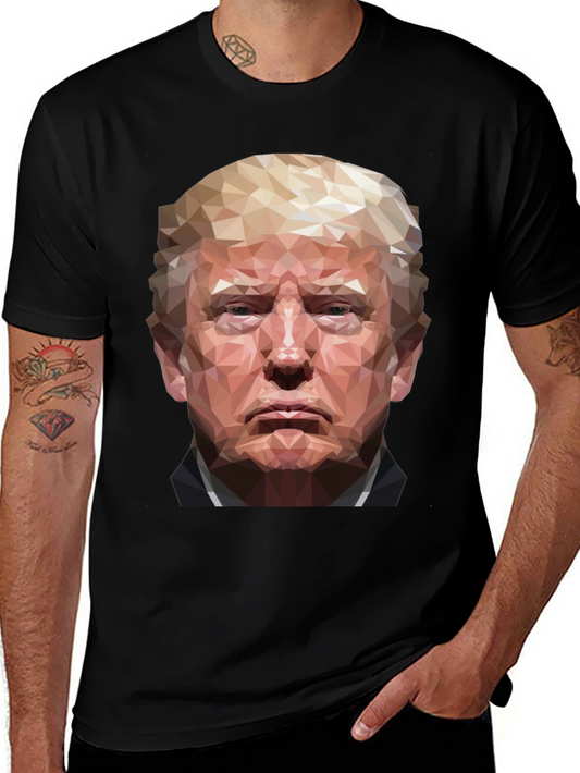 Trump Geometric Portrait T-Shirt