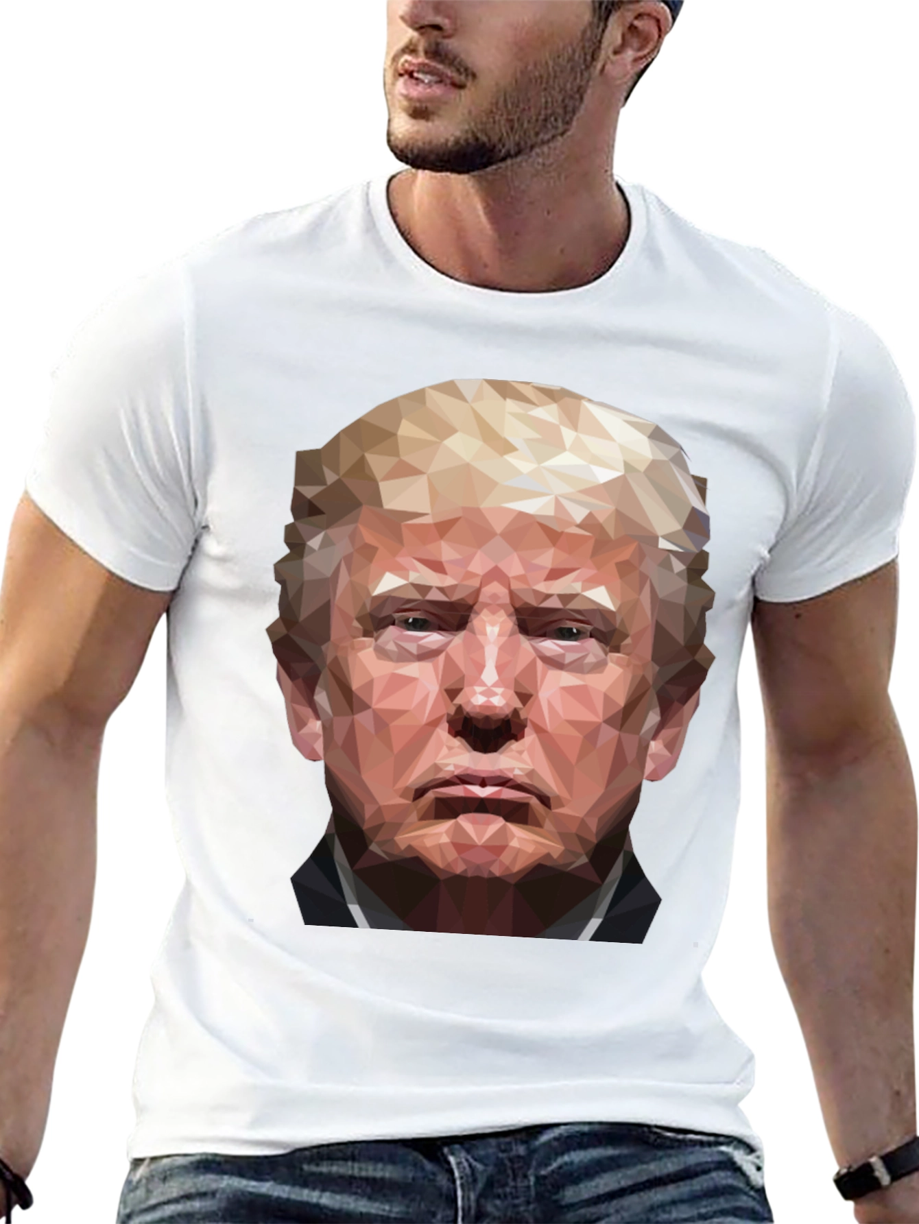 Trump Geometric Portrait T-Shirt
