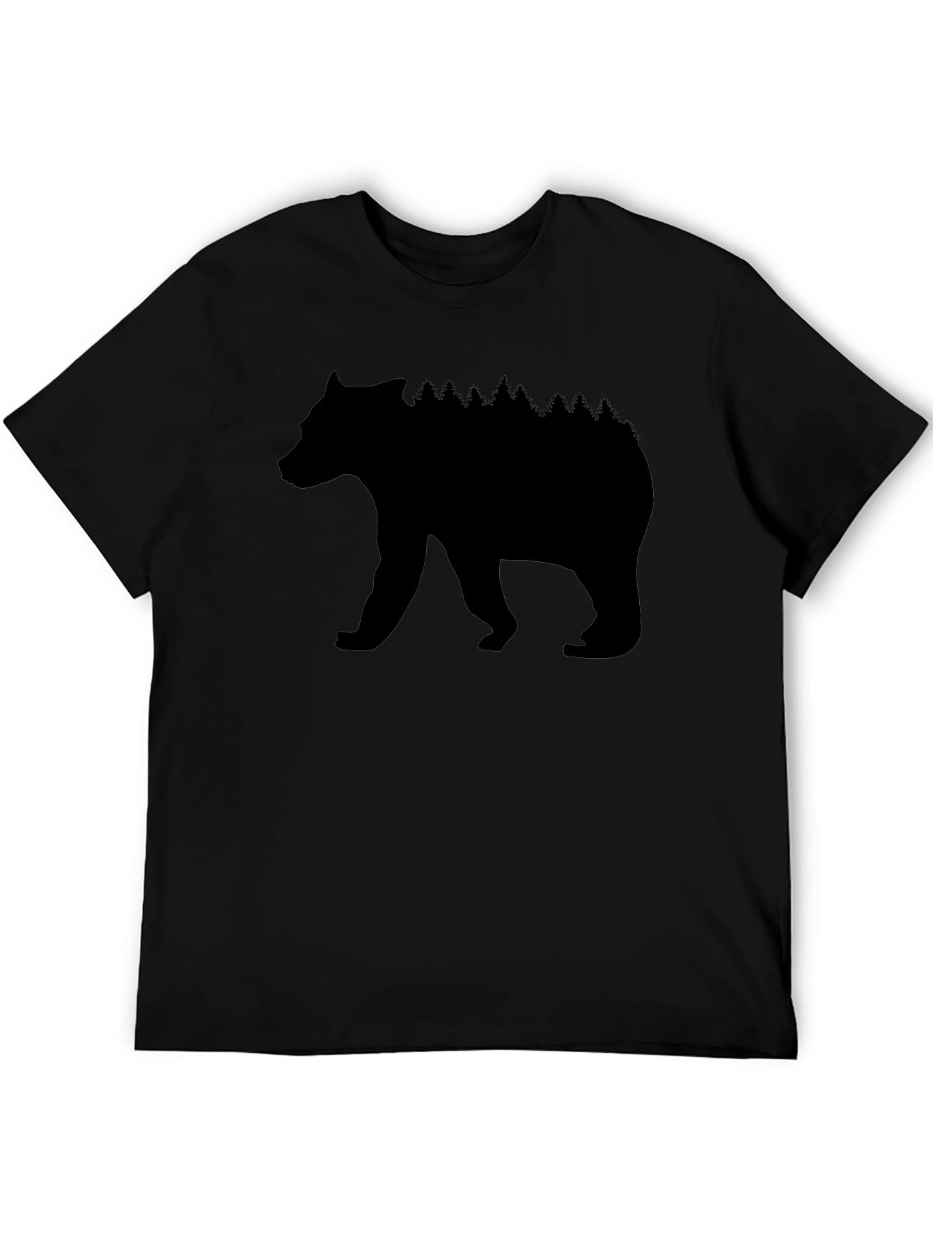 Bear Silhouette T-Shirt - Nature Inspired Design
