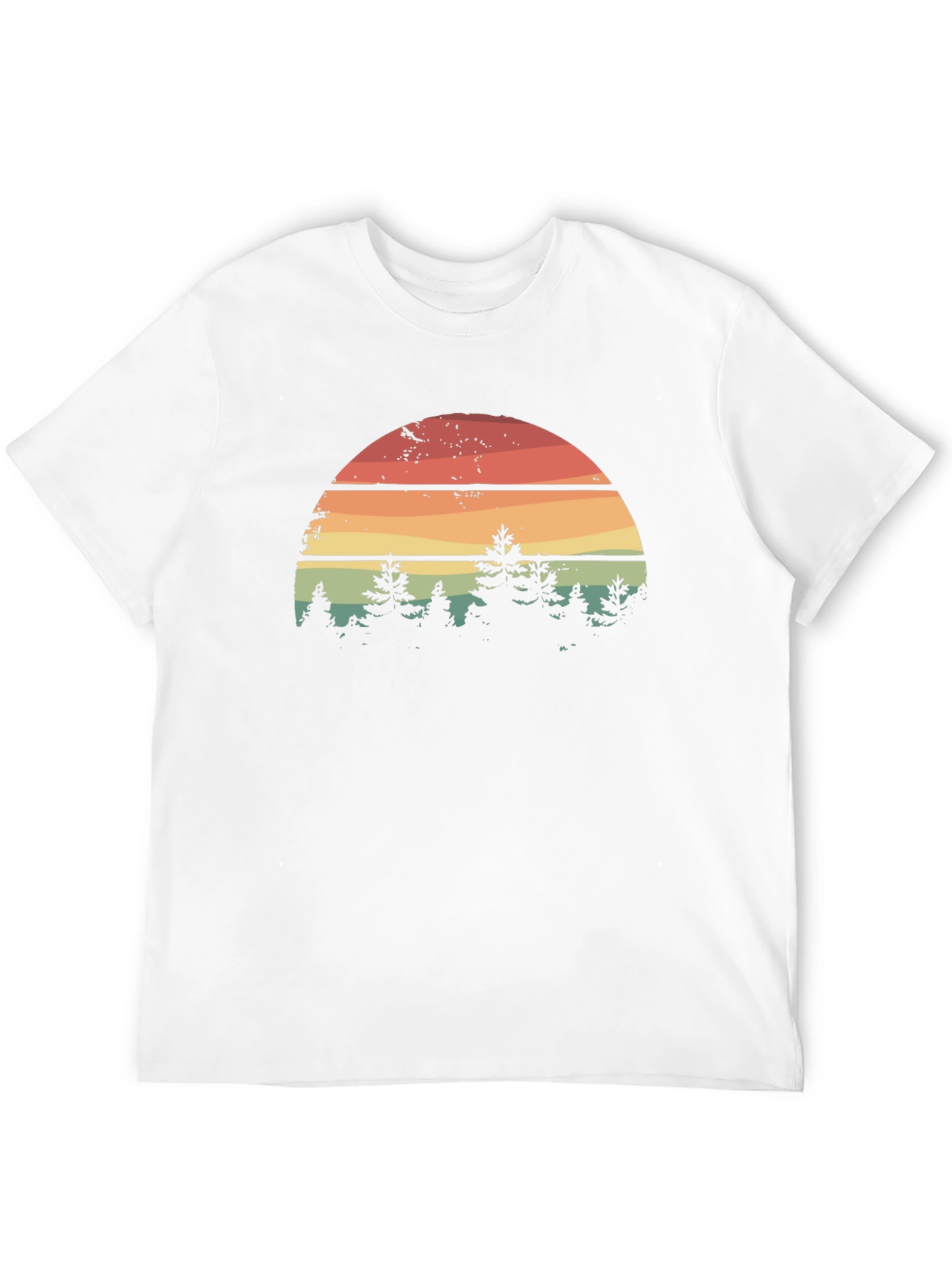 Retro Sunset Forest Graphic Tee