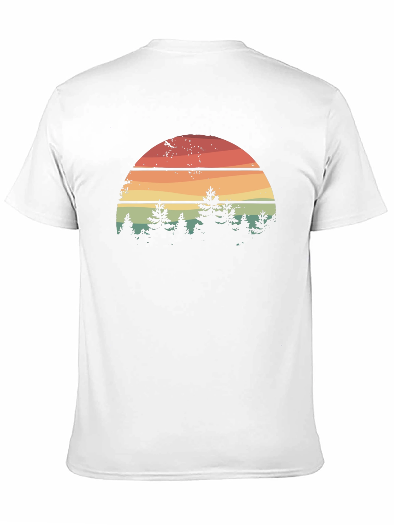 Retro Sunset Forest Graphic Tee