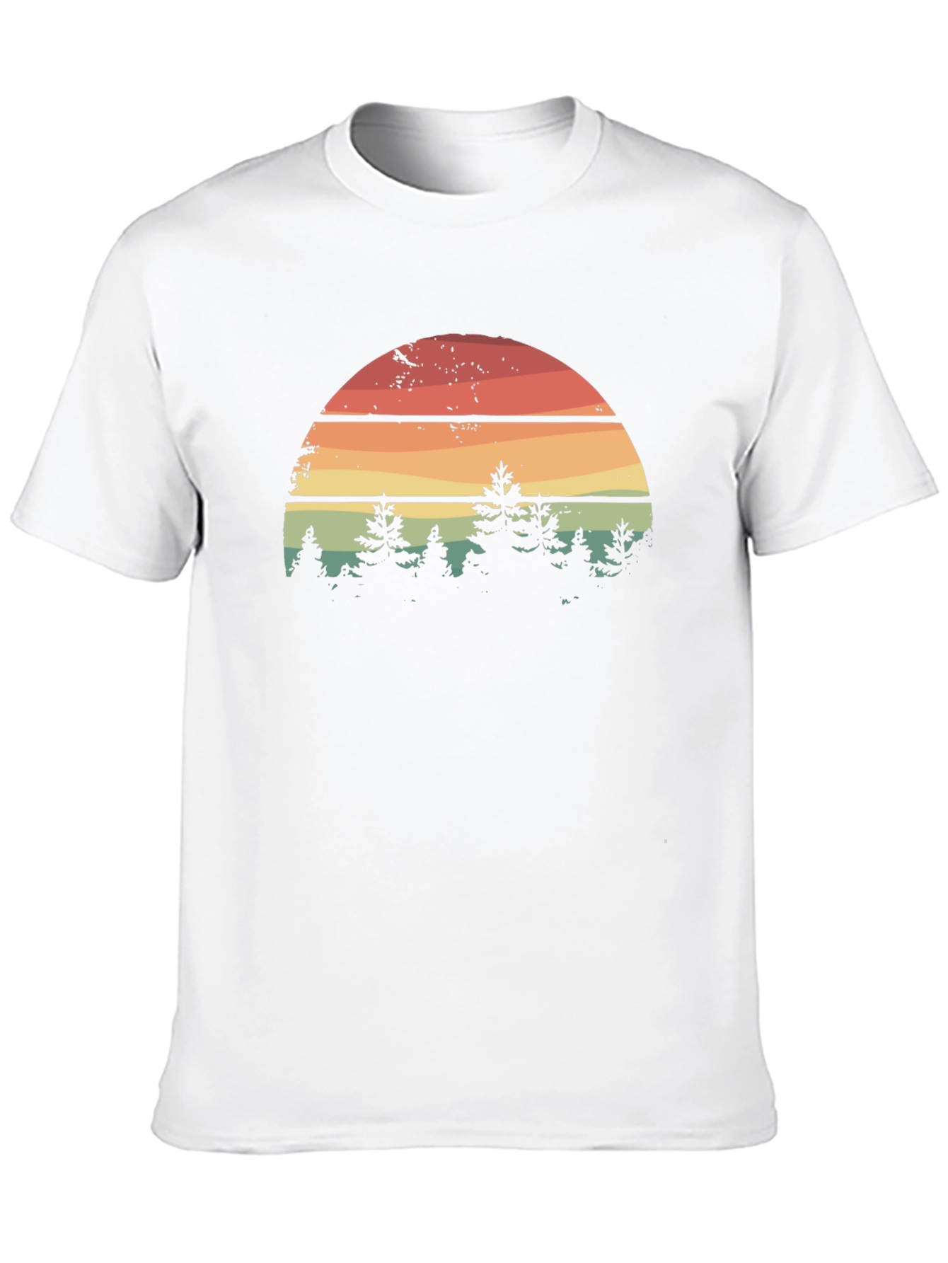 Retro Sunset Forest Graphic Tee