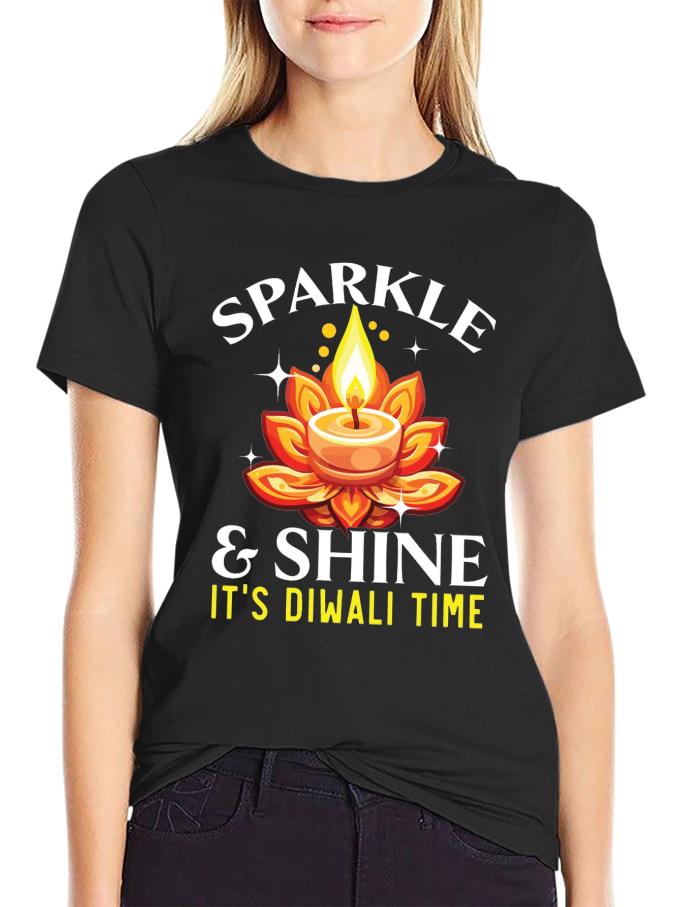 Sparkle & Shine Diwali Time T-Shirt