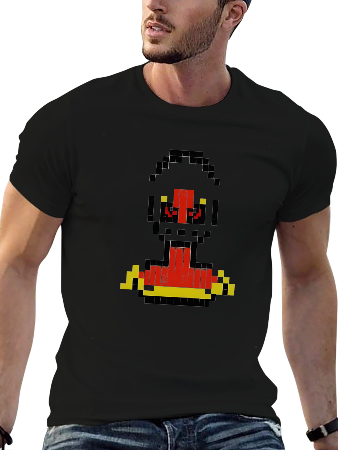 Pixel Art Villain Graphic Tee