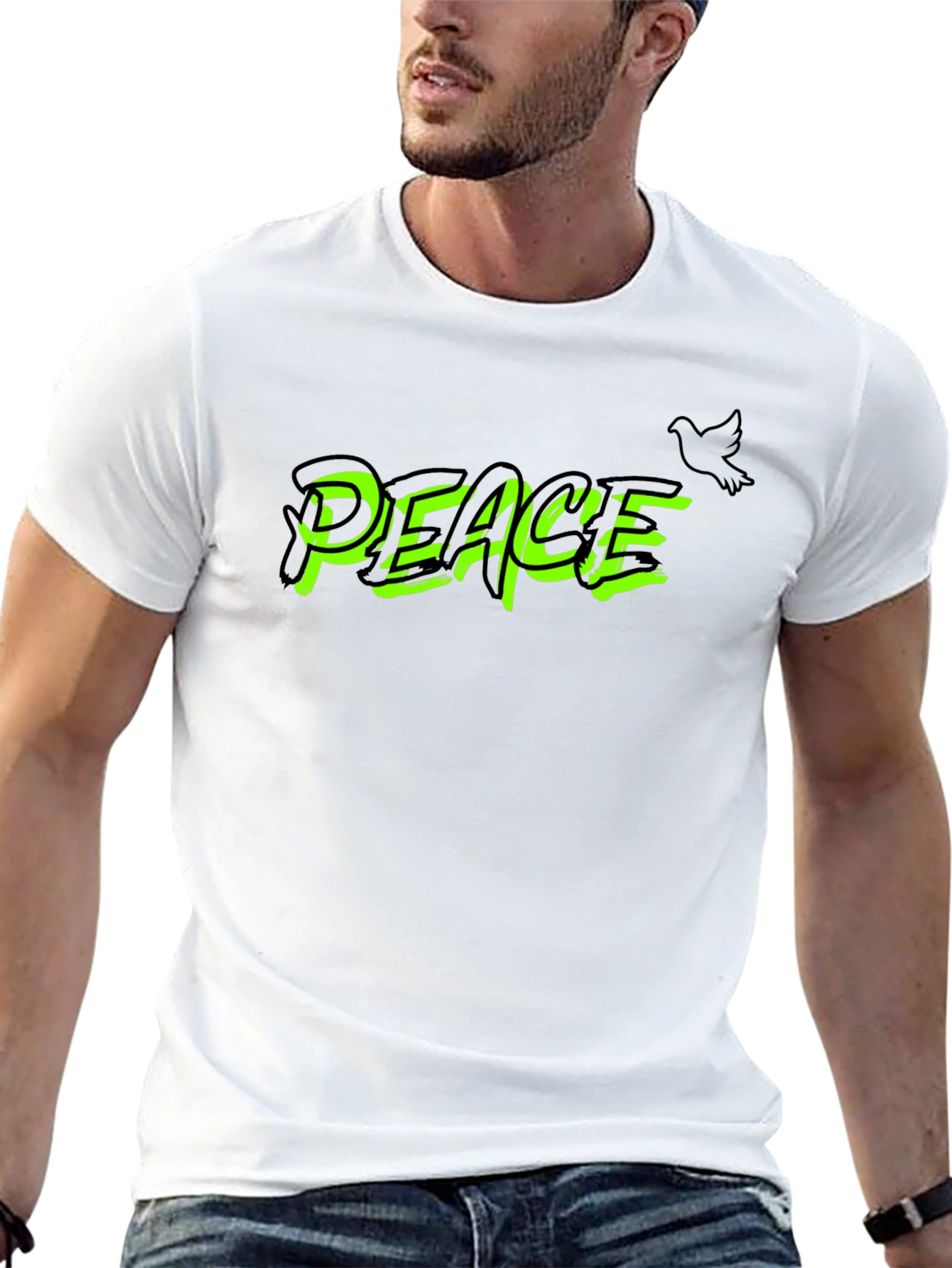Peace Graphic Print T-Shirt