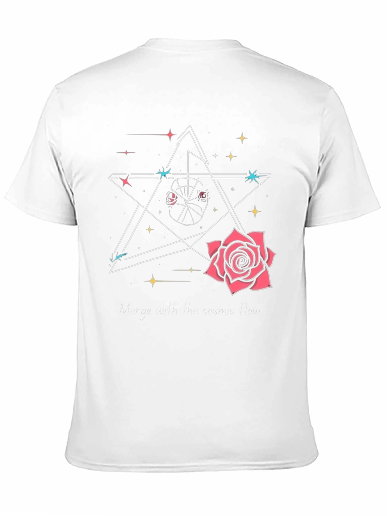 Cosmic Rose Graphic T-Shirt