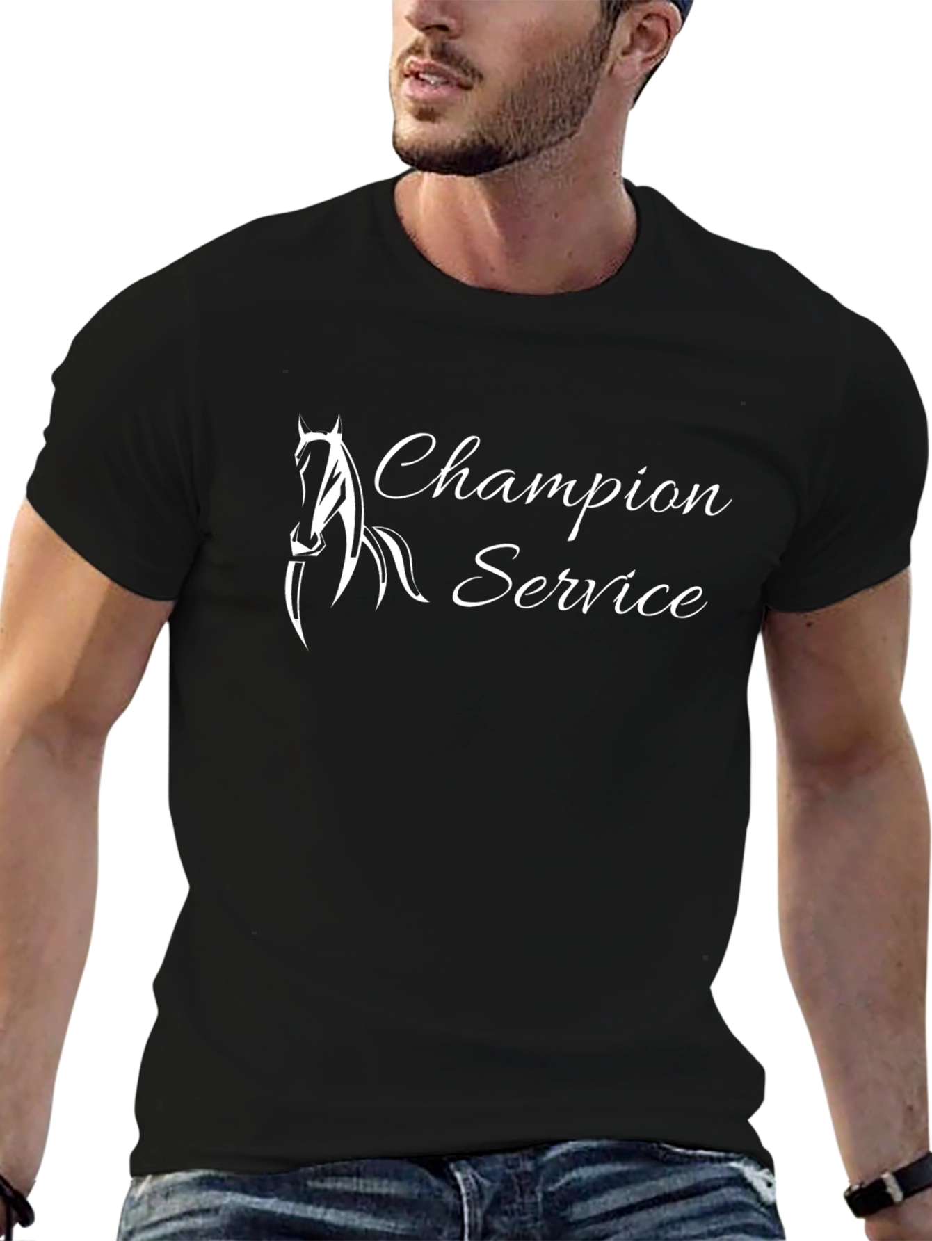 Champion Service Black T-Shirt