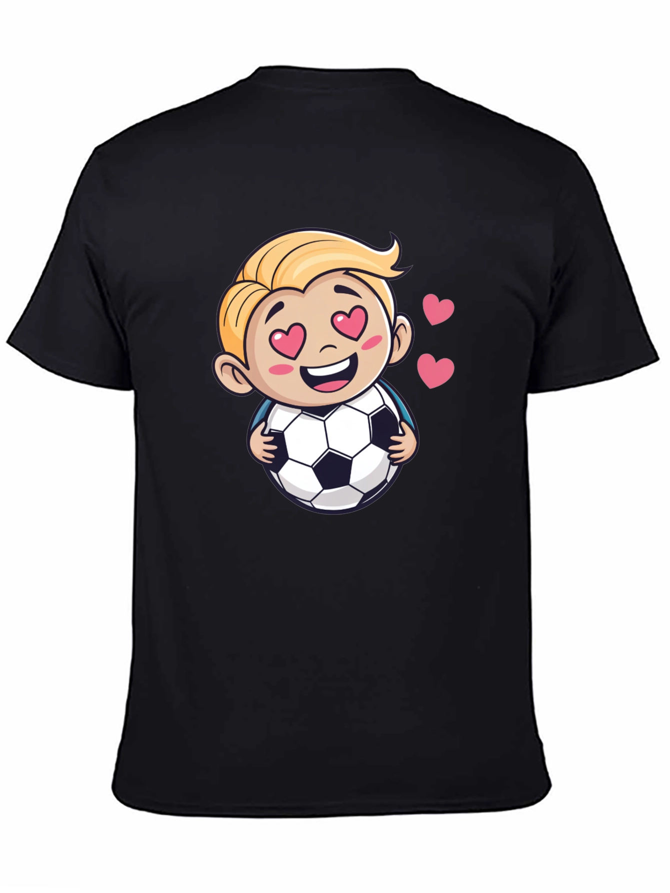 Soccer Love T-Shirt - Cute Cartoon Graphic Tee