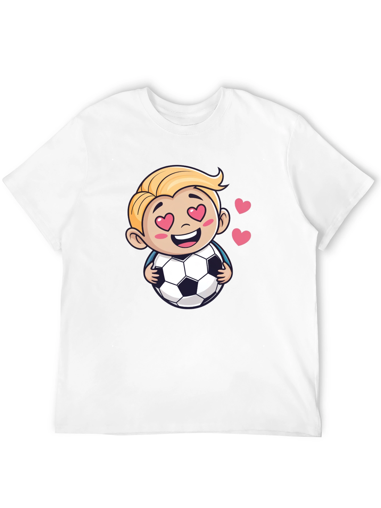 Soccer Love T-Shirt - Cute Cartoon Graphic Tee
