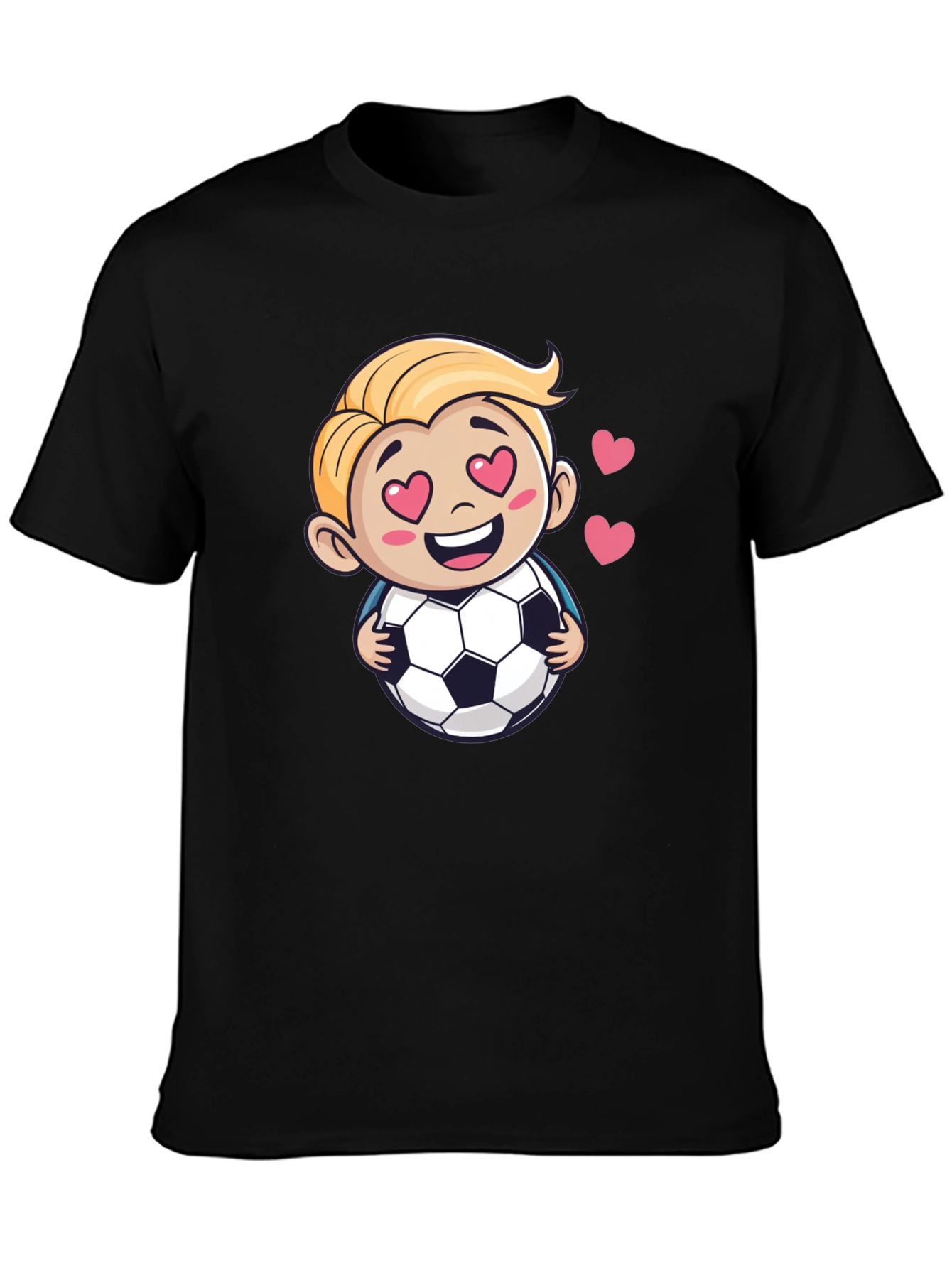 Soccer Love T-Shirt - Cute Cartoon Graphic Tee