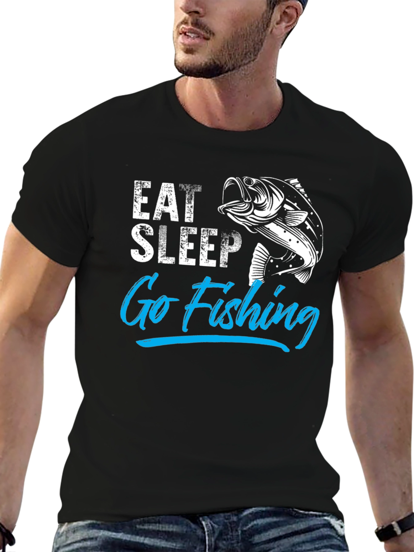 Eat Sleep Go Fishing T-Shirt - Angler Gift