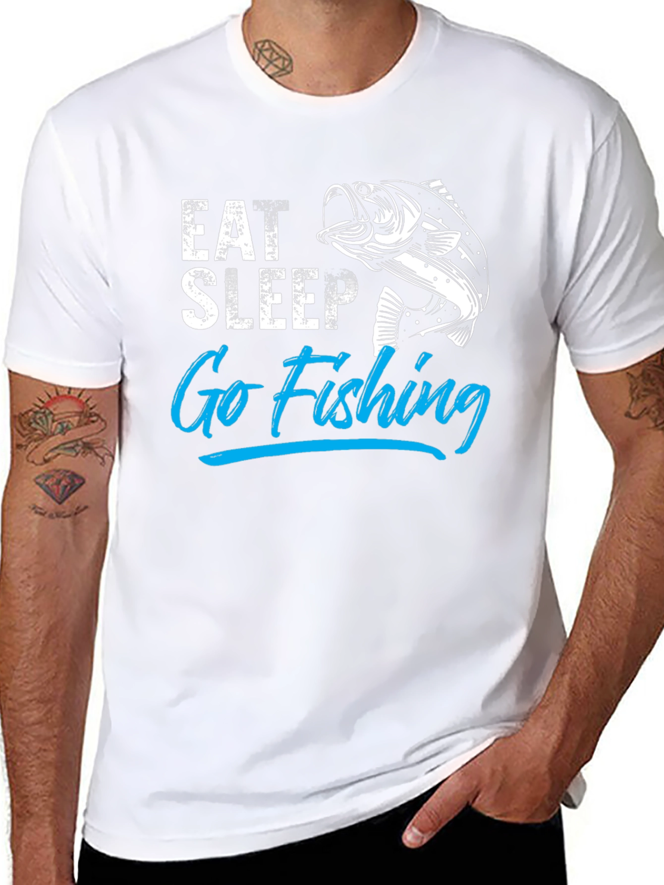 Eat Sleep Go Fishing T-Shirt - Angler Gift