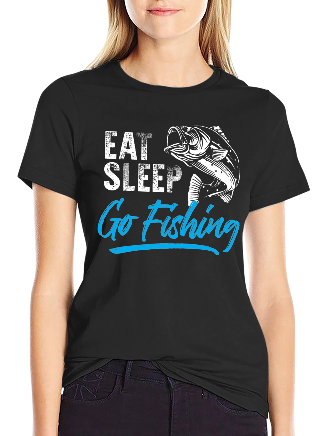 Eat Sleep Go Fishing T-Shirt - Angler Gift