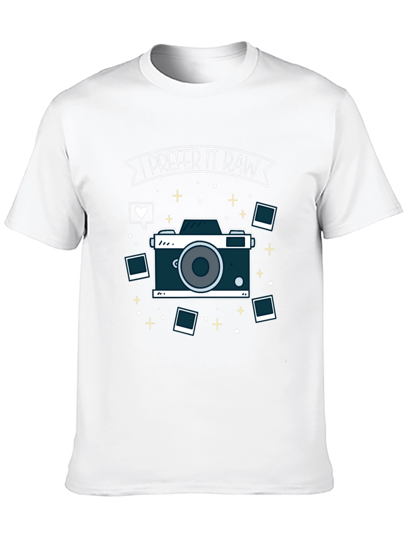 I Prefer It Raw Camera Graphic Tee