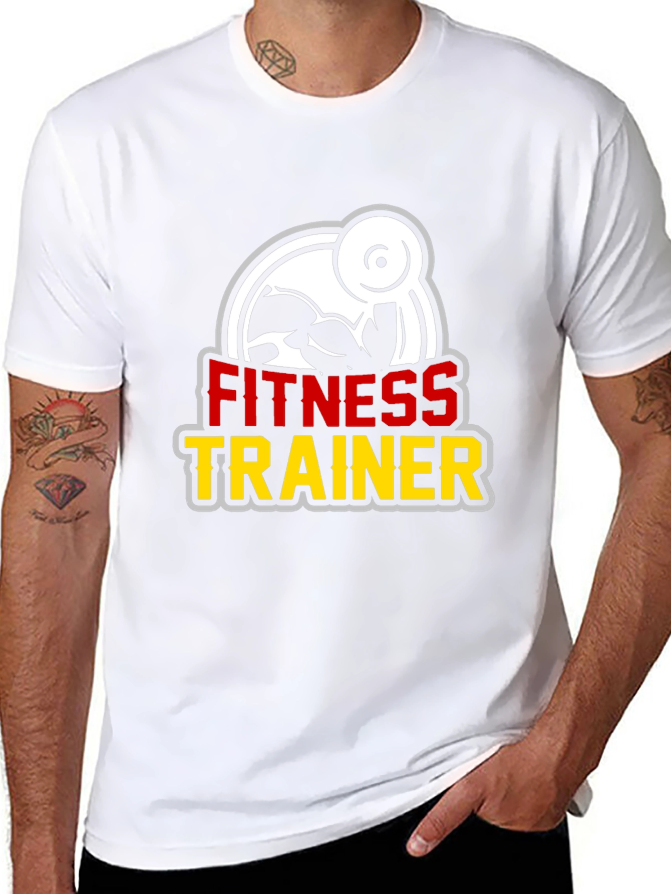 Fitness Trainer Graphic Tee - Black