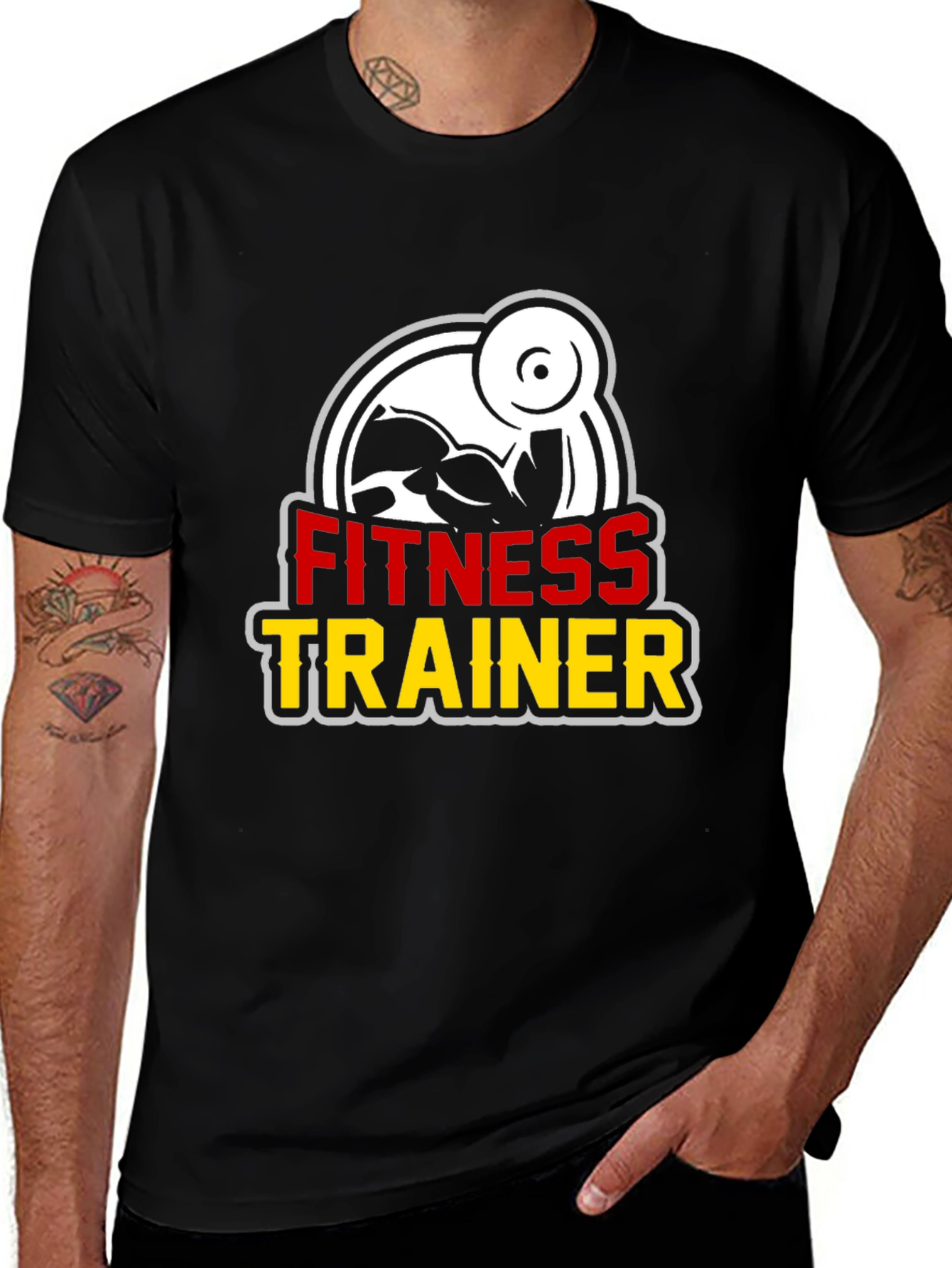 Fitness Trainer Graphic Tee - Black