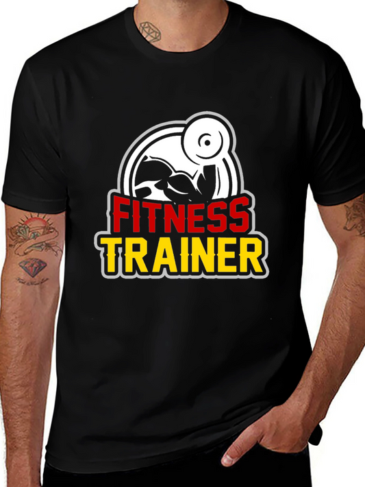 Fitness Trainer Graphic Tee - Black
