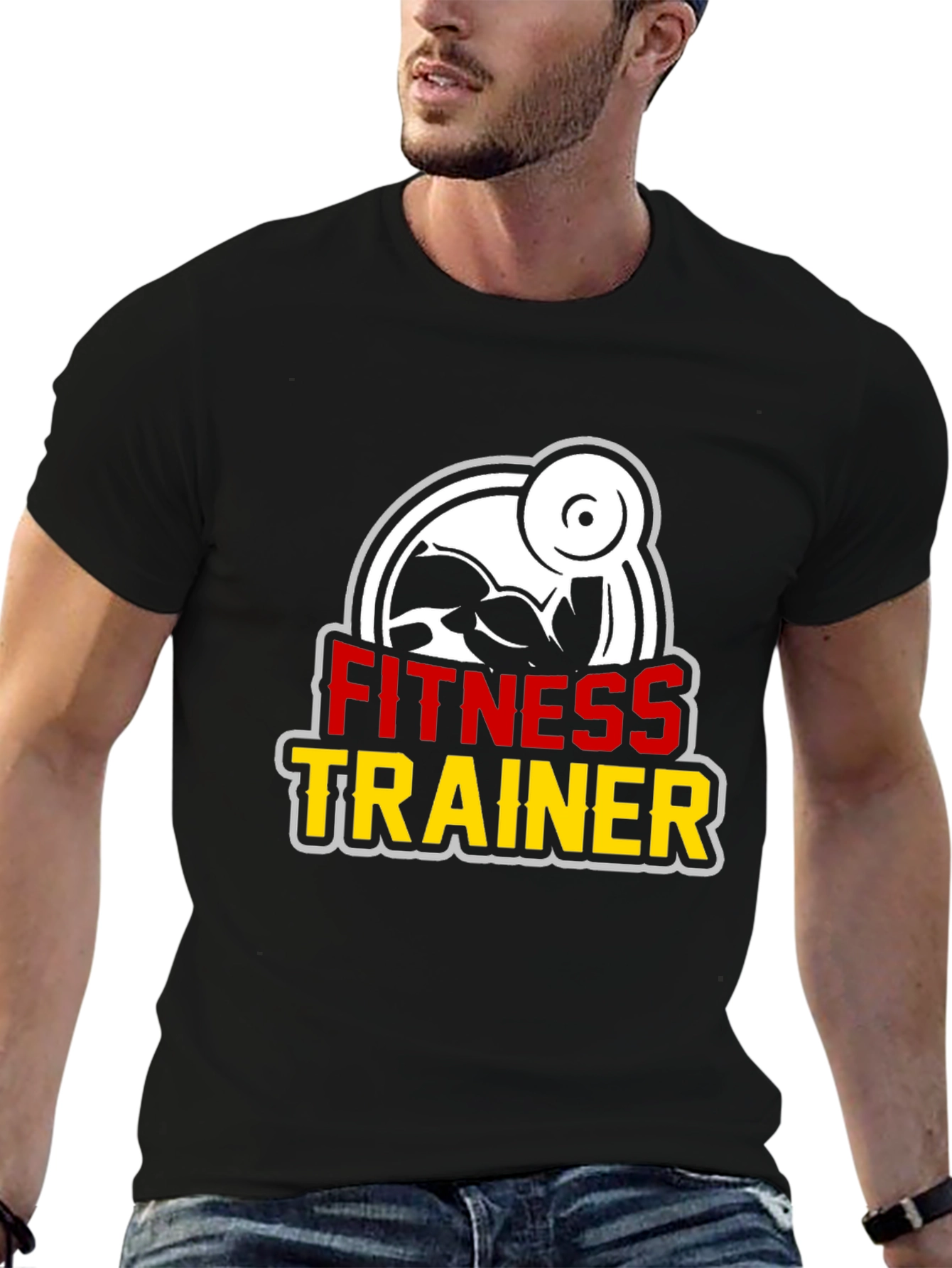 Fitness Trainer Graphic Tee - Black