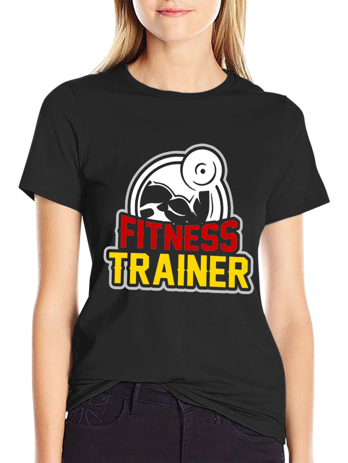 Fitness Trainer Graphic Tee - Black