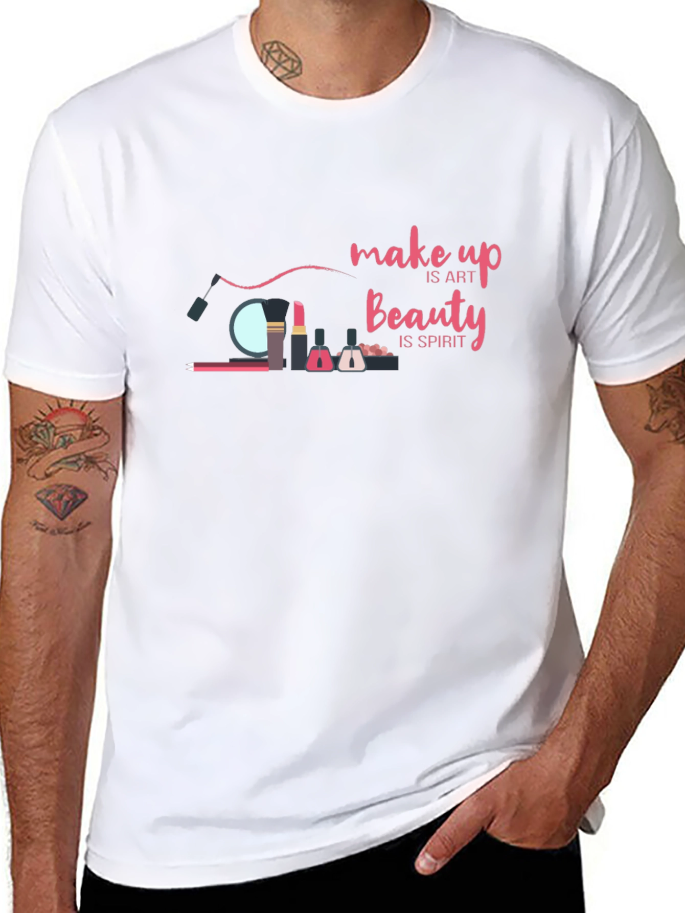 Makeup is Art T-Shirt - Beauty and Spirit Design