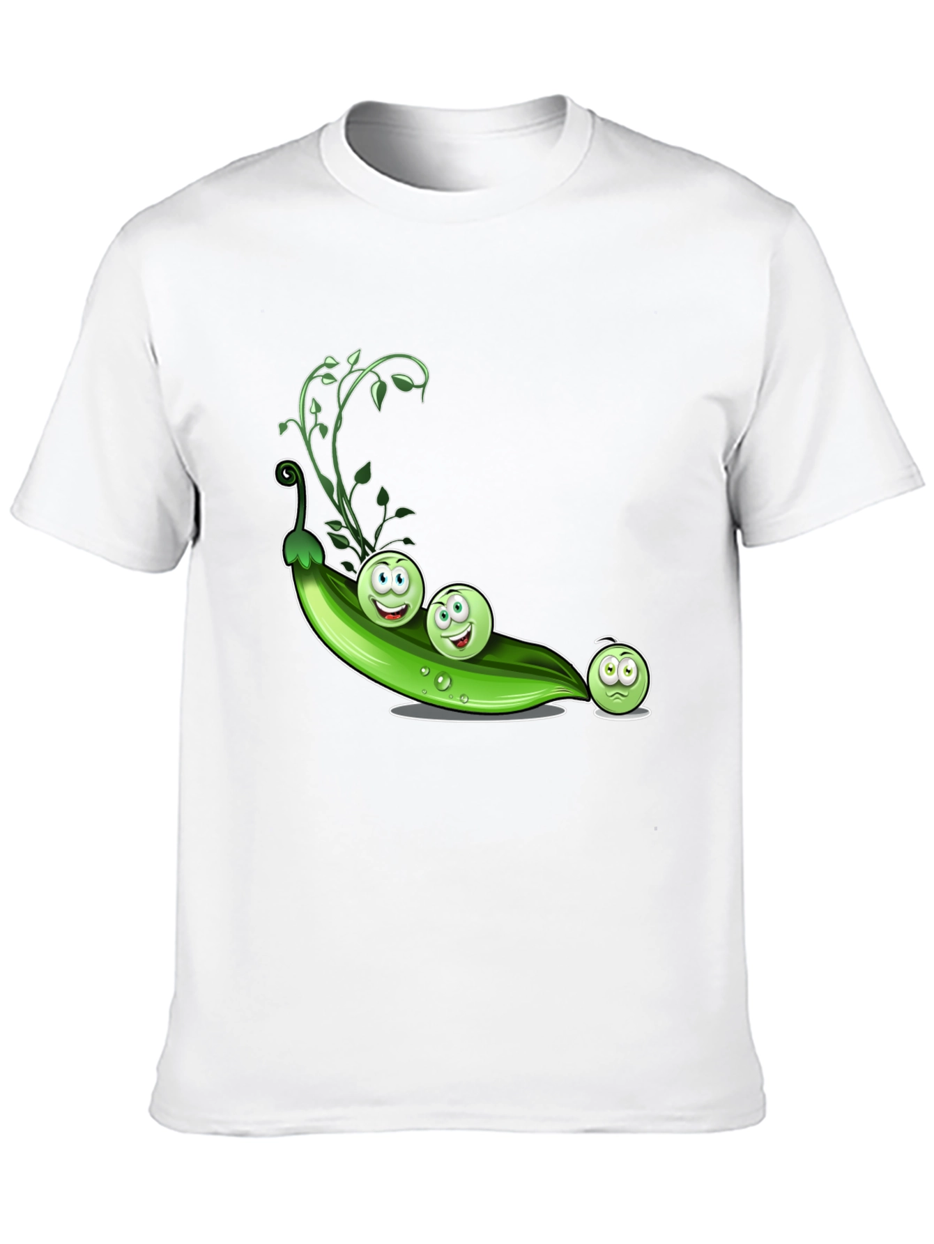 Funny Three Peas in a Pod Graphic T-Shirt