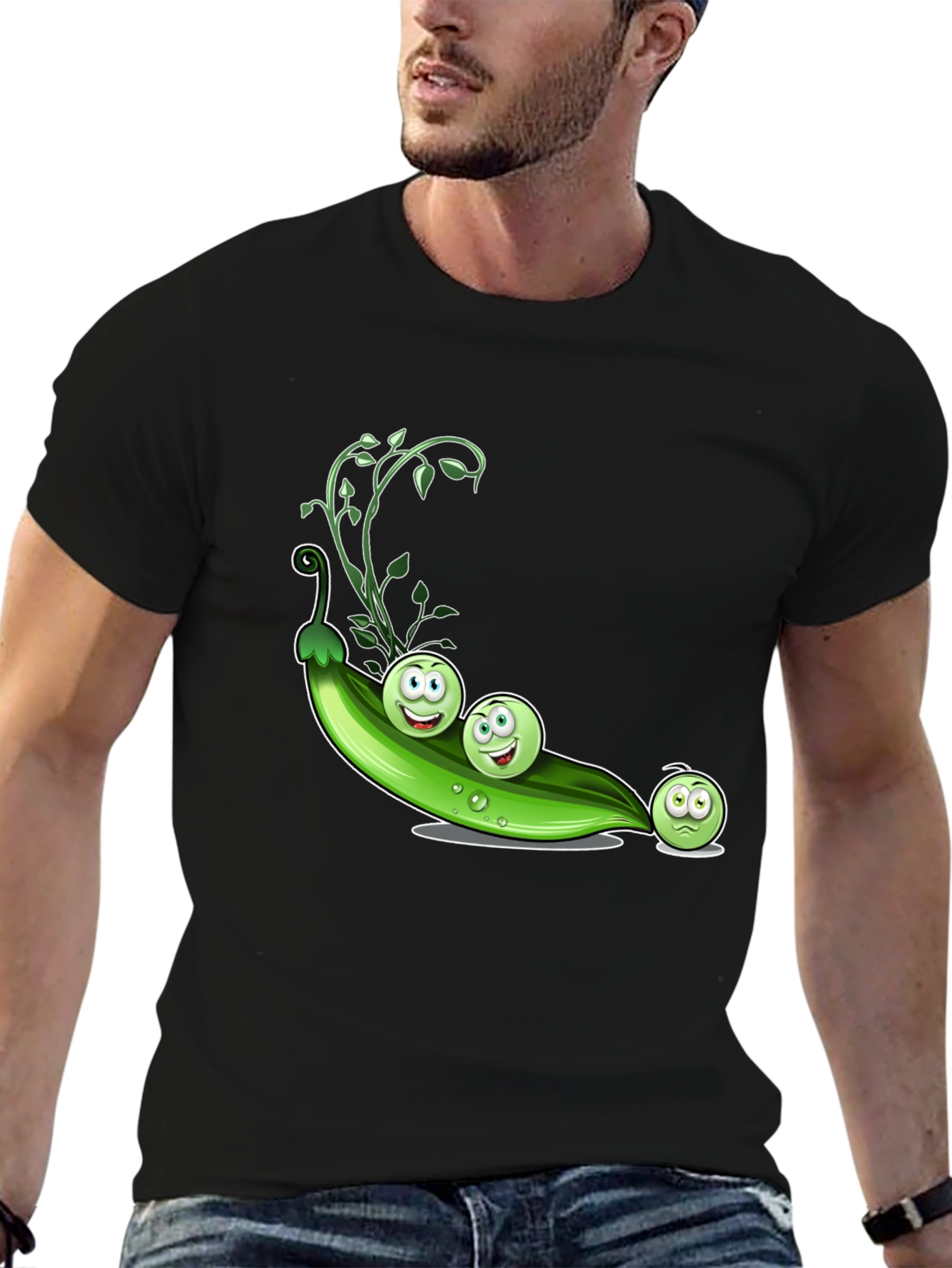 Funny Three Peas in a Pod Graphic T-Shirt