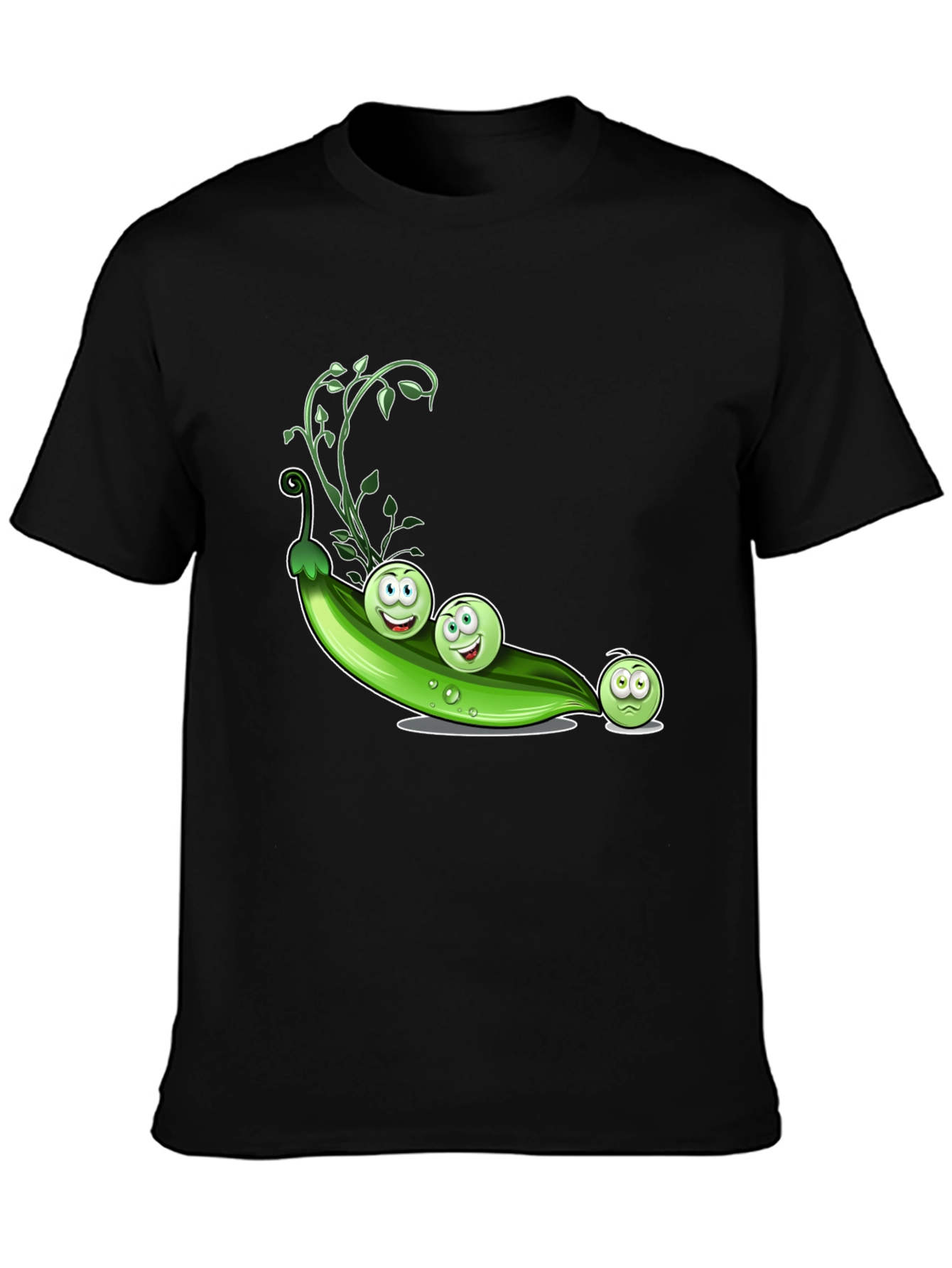 Funny Three Peas in a Pod Graphic T-Shirt