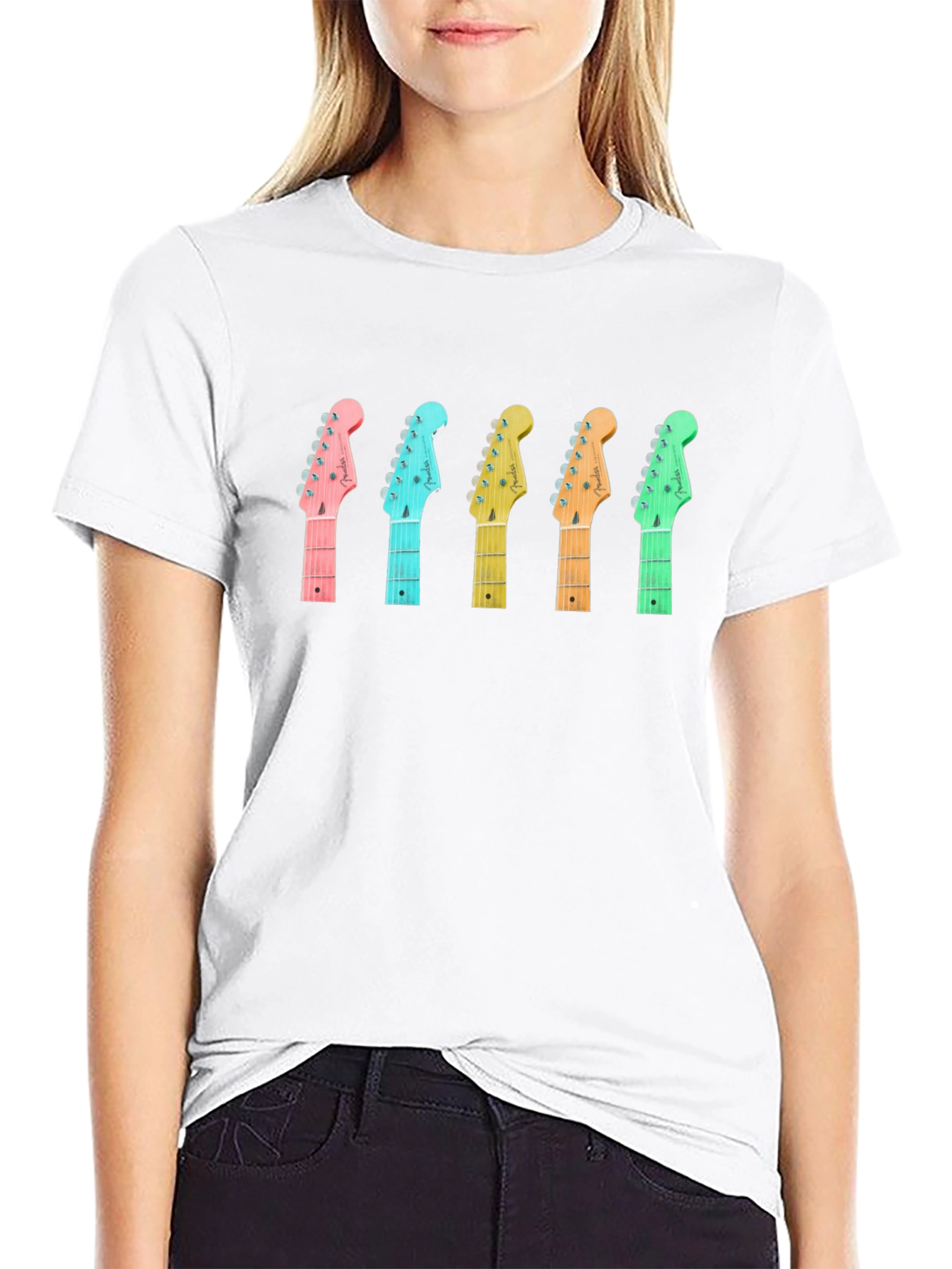 Guitar Headstock T-Shirt - Music Lover Tee