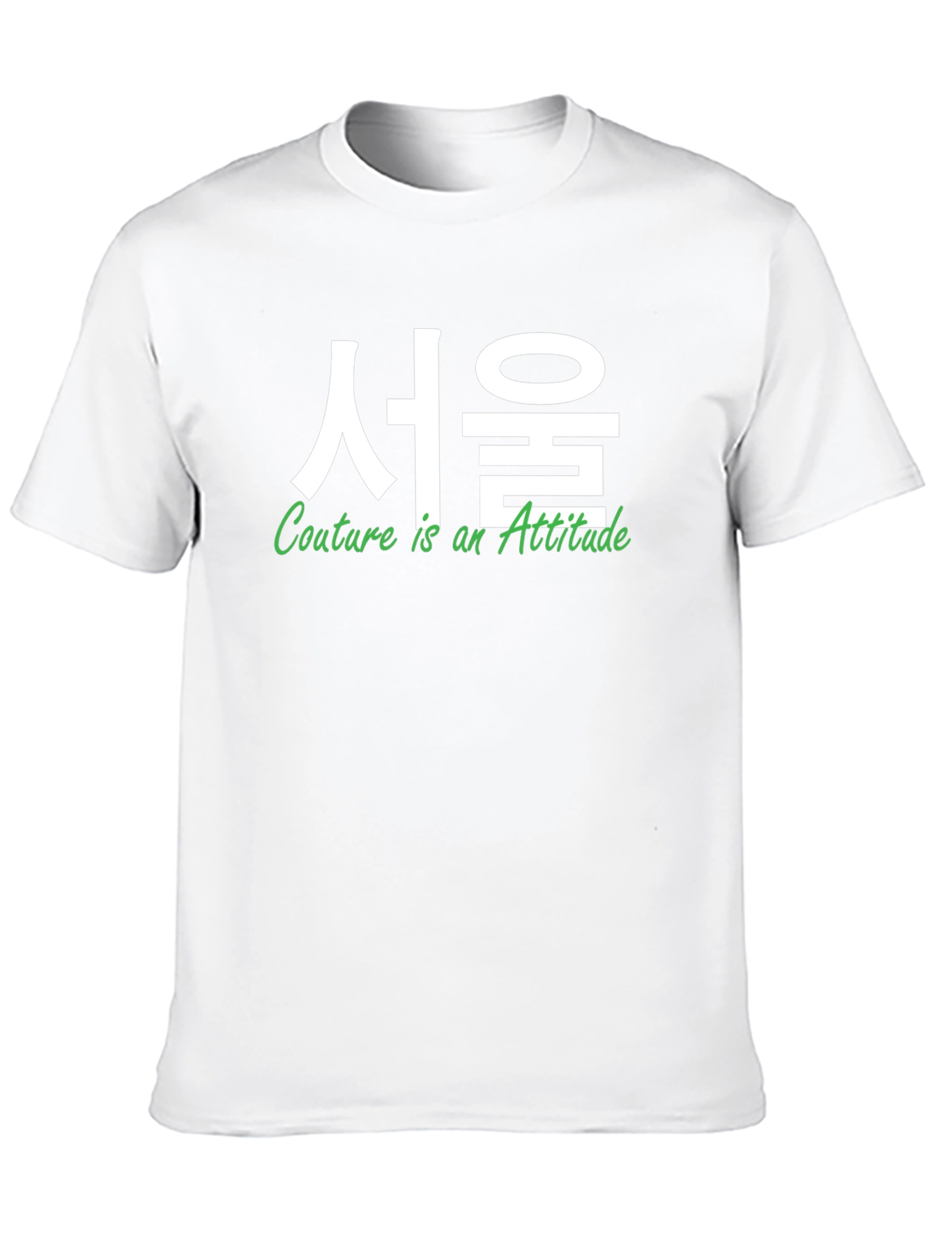 Seoul Couture Attitude Graphic Tee - Stylish Menswear