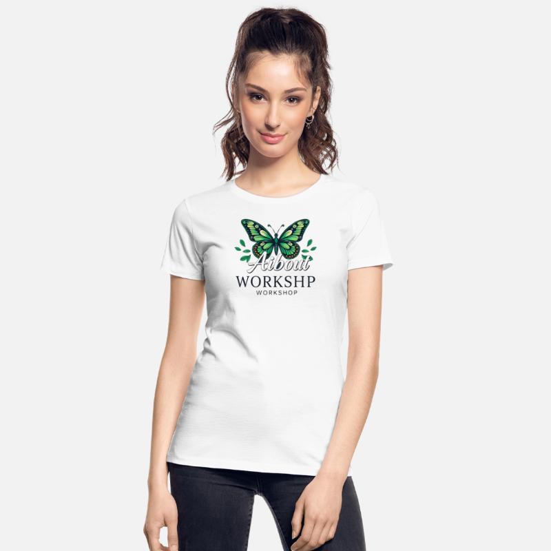 Elegant Butterfly with Leaf Accents