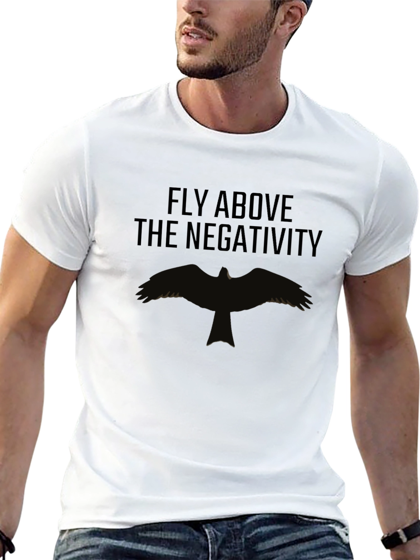 Fly Above Negativity Graphic Tee