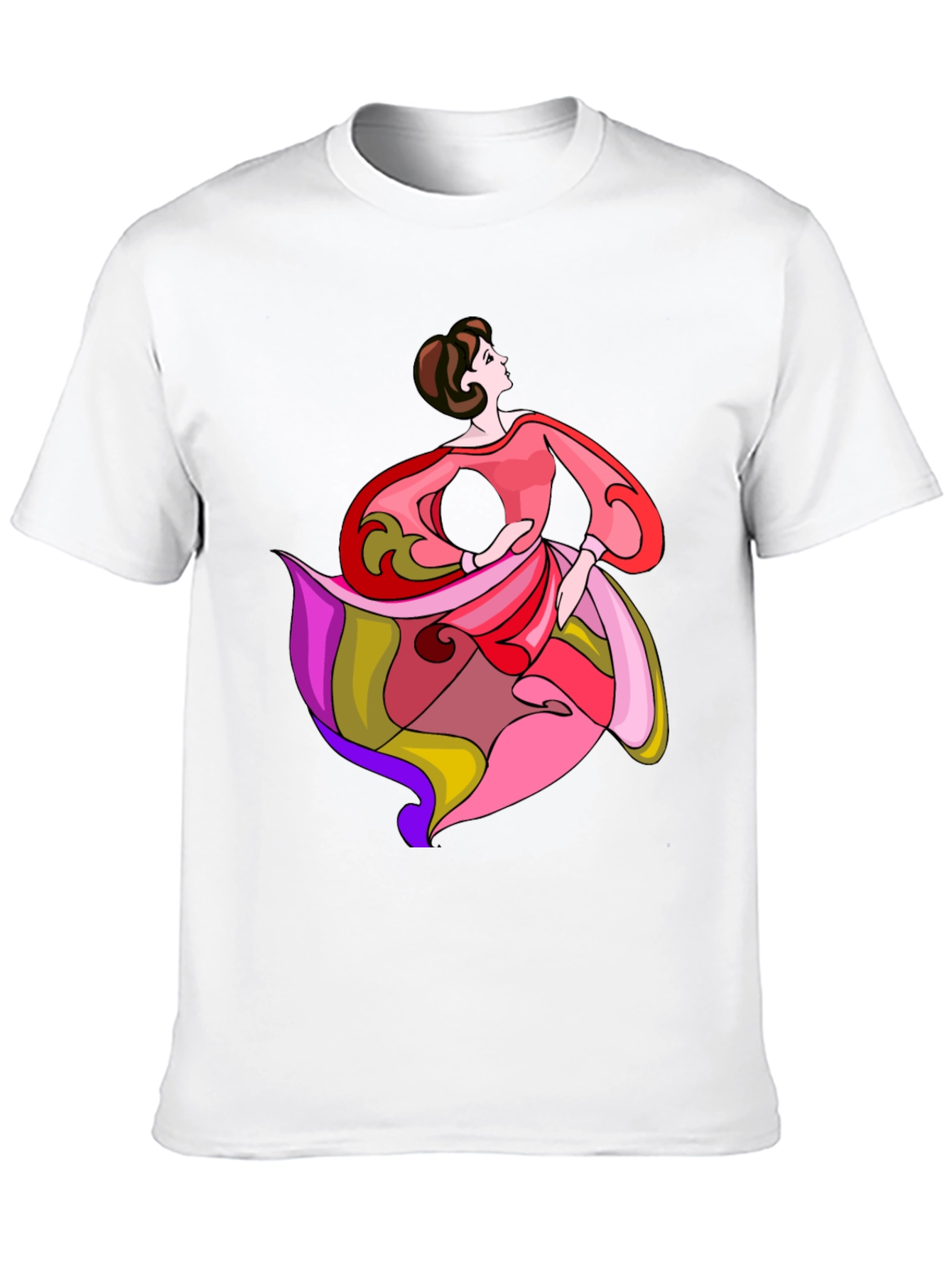 Elegant Dancer Graphic Tee - Stylish & Unique