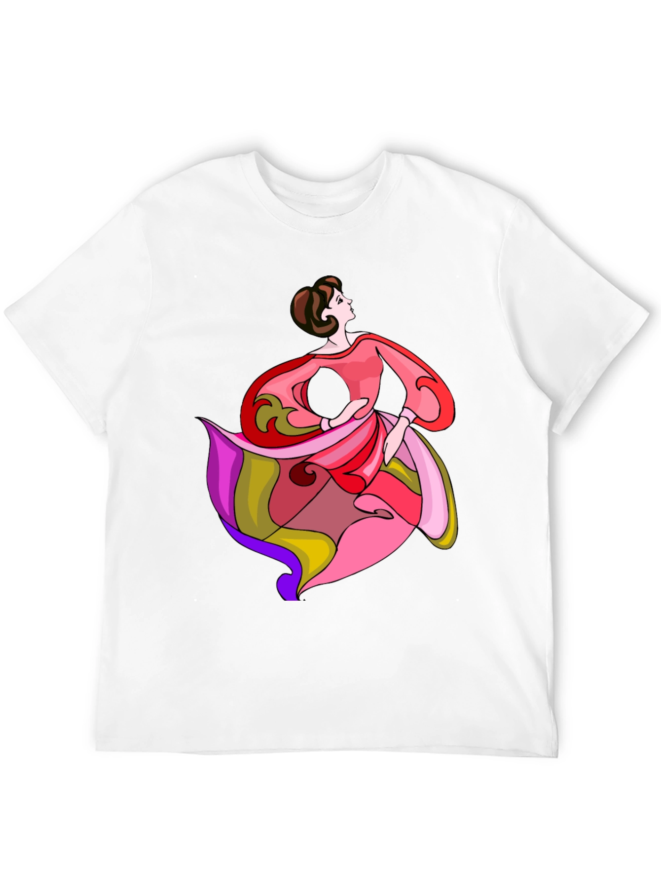 Elegant Dancer Graphic Tee - Stylish & Unique