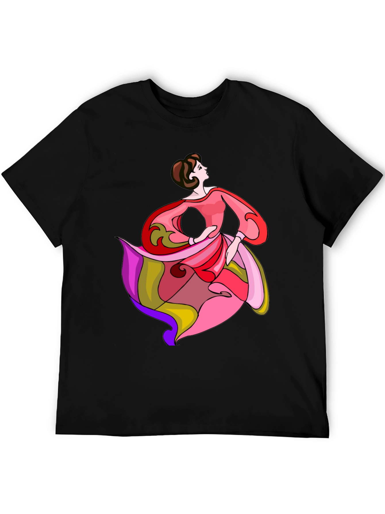 Elegant Dancer Graphic Tee - Stylish & Unique