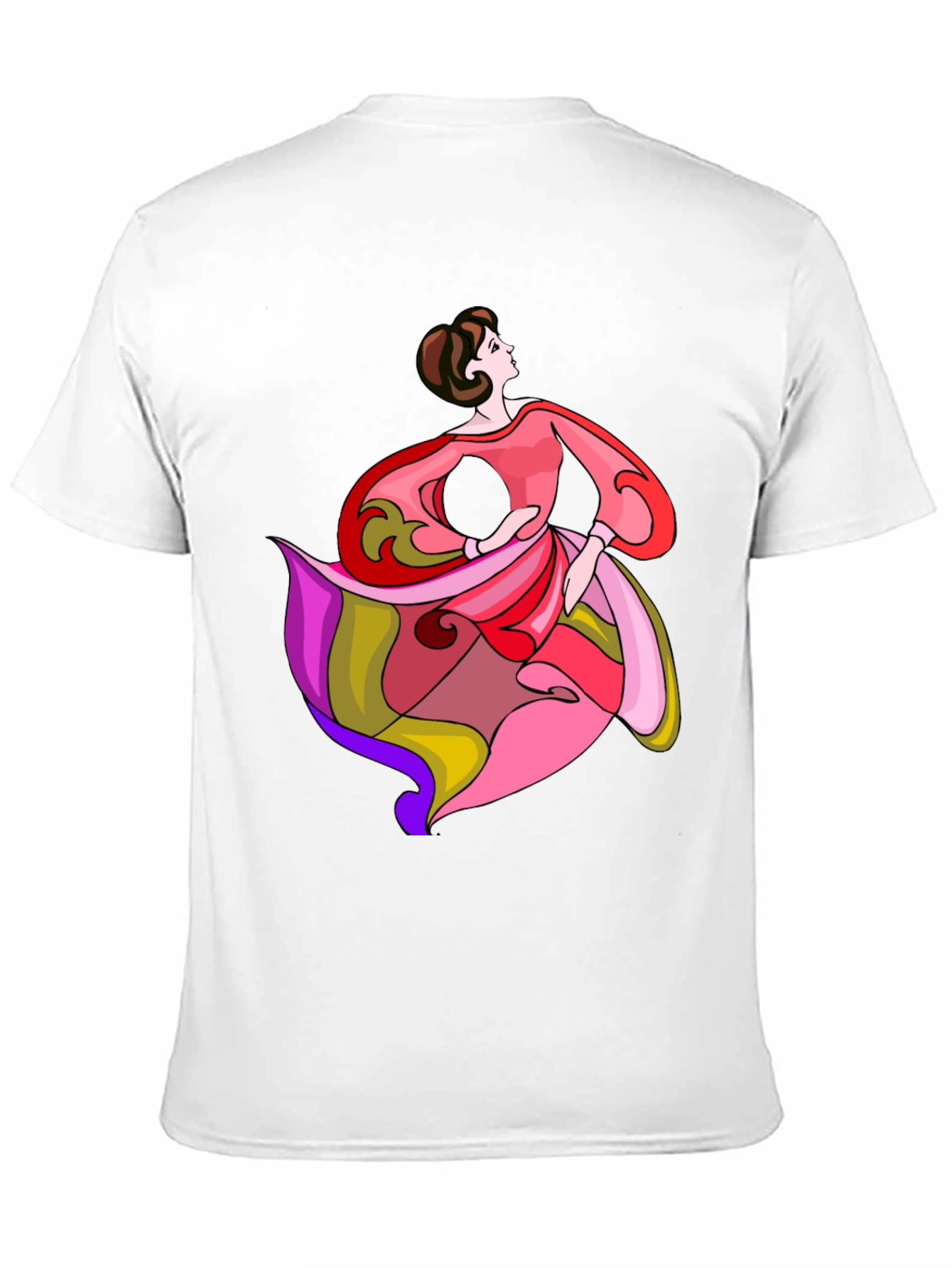 Elegant Dancer Graphic Tee - Stylish & Unique