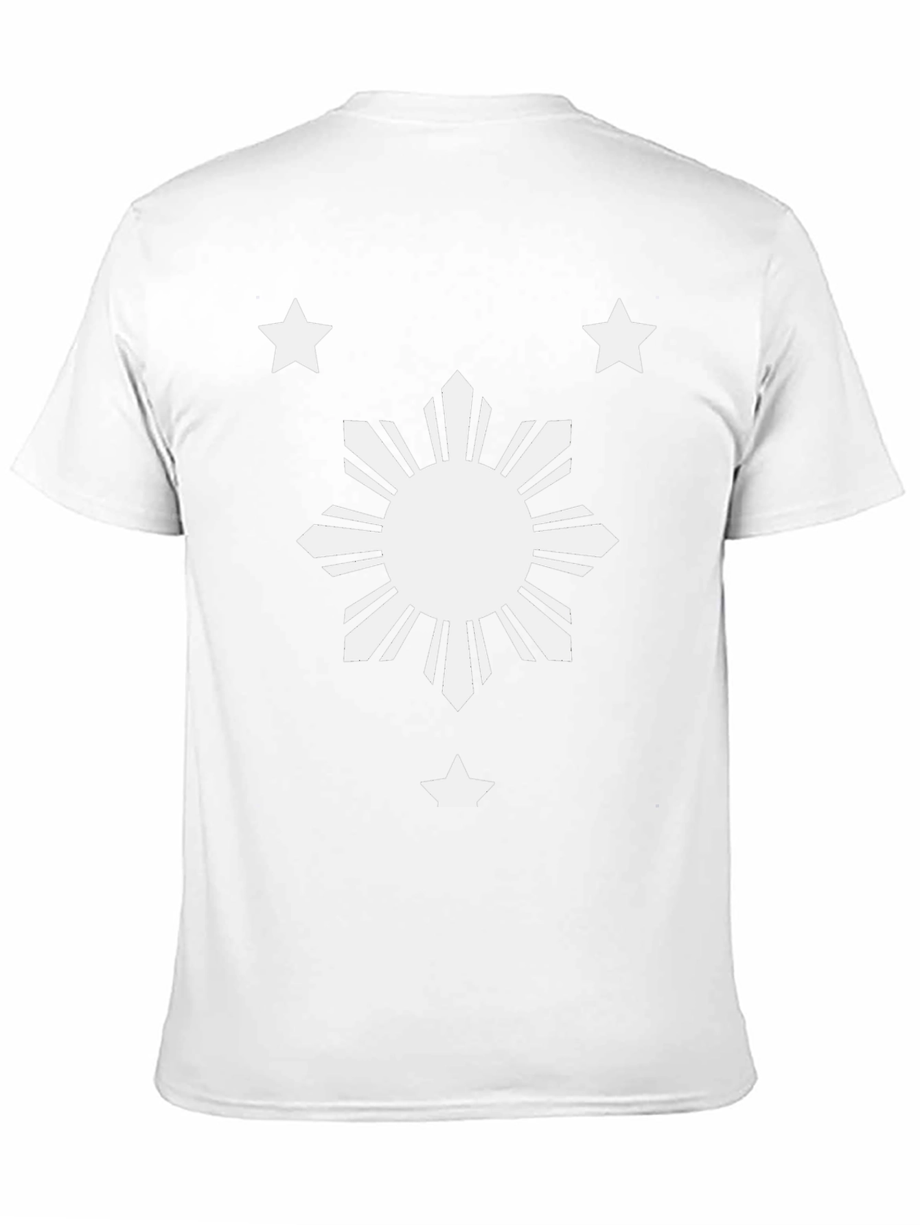 Filipino Flag T-Shirt - Black Cotton